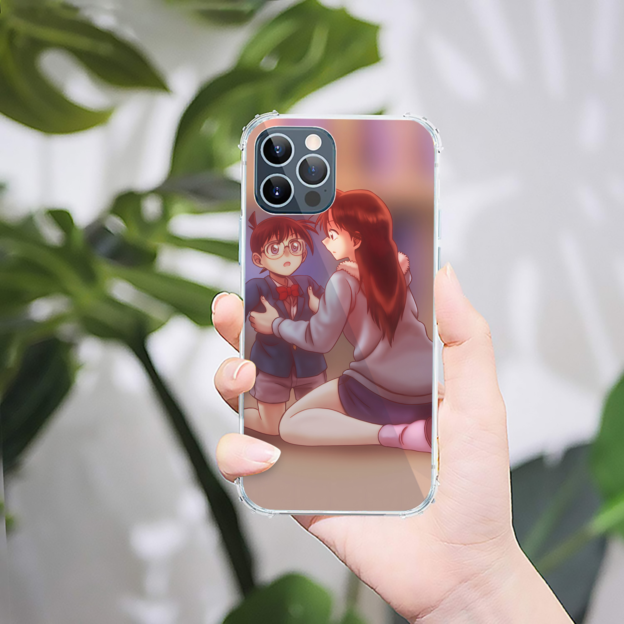 （画像用） 名探偵コナン Detective Conan 【iPhone 12シリーズ対応】透明スマホケース（クリアソフトケース）